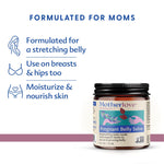 Motherlove Pregnant Belly Salve (4 oz) Moisturizing Balm to Use on Growing Belly—Non-GMO & Organic Herbs