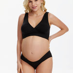 Angelhood 6 Pack Womens Cotton Maternity Underwear,Healthy Maternity Pregnancy Panties Postpartum Mother Under Bump Underwear