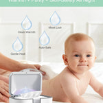 MOMYEASY Baby Wipe Warmer, Large Capacity Wipes Dispenser with 3 Temperature Modes, Even Heating Diaper Wipe Warmer with Night Light, Wipes Warmer for Babies/Adults
