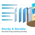 Foldable Swimming Pool with Canopy for Kids 62.9"x17.7" Hard Plastic Portable Dog Pool Anti-Slip Collapsible Pets Bathtub Kiddie Pool Indoor Outdoor Backyard (JellieMons 63'')
