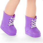 American Girl, AG Sisters Francie Doll, with Brown Eyes, Long Dark-Brown Hair with Purple Highlights, 14.5", Ages 4+