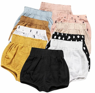 LOOLY Unisex Baby Girls Boys Cotton Linen Blend Bloomer Shorts ,73,Dark Yellow