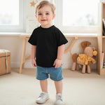 Baby Boy 4-Pack Short Sleeve Crewneck T-Shirts Top Active Tee Toddler Boys' Solid/Striped Cotton T-Shirt (Multi-Color, 2-3 Years)