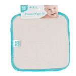 Bumkins Reusable Flannel Baby Wipes, 12 Count, Natural