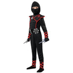 Spooktacular Creations Halloween Ninja Costume, Black Ninja Outfit Set for Kids, Halloween Costumes with Accessories for Boys Dress Up and Role Play Party (Small, 5-7 yrs)
