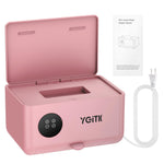 YGiTK Portable Baby Wipe Warmer —Dual Layer with Face Mask Heating Wet Wipe Warmer, 4-Level Temperature Adjustable,Large Capacity and Touch Control, Fast Heating for Newborn Night Care