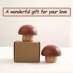 Castle in the Sky Mechanism Music Box Cute mini Mushroom Vintage Wood Carved Musical Gift for Birthday Valentine's Day Christmas Thanksgiving Day