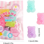 10Pcs Cute Erasers for Kids - Colorful Gummy Bear Cabochons | Erasers Animals | Interactive Eraser Pets| Cartoon Bear Pencil Erasers | Stationery Supplies or Students,Drawing and Painting Supplies