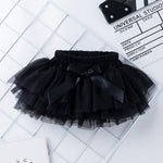 Anbaby Baby Girls Soft Tutu Skirt Toddler Ruffled Pants Diaper Cover Black 3-6M