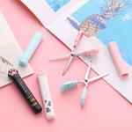 4 Cute Mini Cartoon Cat Paw Stainless Steel Craft Scissors, Folding Stationery Scissors with Safety Cover, Portable for Paper Cutting, Scrapbooking, Crafting
