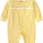 Baby One Piece Romper Soft Cotton Sleepwear Footed Jumpsuit for 0-12 Month Infant
