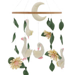 Gueiddi Goose Mobile for Crib Handmade Felt Nursery Decor Crib Mobile Goose for Bassinet Baby Shower Newborn Baby Gift (Goose)