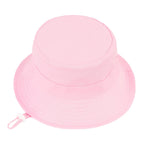Durio Baby Girl Sun Hat Sun Protection Baby Girl Hats Wide Brim Baby Girl Summer Hat Beach Hat Toddler Hats for Girls Boys D Pink Solid 12-24 Months