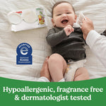 Huggies Natural Care Sensitive Baby Wipes, Unscented, Hypoallergenic, 99% Purified Water, 12 Flip-Top Packs (768 Wipes Total), Packaging May Vary