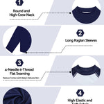 babygoal Baby Navy Blue Long Sleeve Rash Guard Shirt with UPF 50+ Sun Protection for Baby Toddler Boy & Girl Beach Pool Swimming SY14-18-24M-B