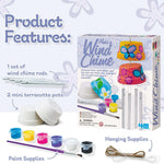 4M Make A Wind Chime Kit - Arts & Crafts Construct & Paint A Wind Powered Musical Chime DIY Gift for Kids, Boys & Girls