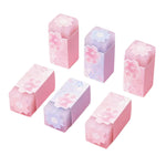 GZBABY Cherry Blossom Patternt Erasers 6 Pcs, Cute Cartoon Eraser, Stylish and Durable (Rectangle)