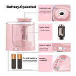 Aogwat Pencil Sharpener Electric Pencil Sharpener for Kids, Blade to Fast Sharpen, Suitable for No.2/School/Classroom/Office/Home (Pink)