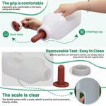 Calf Bottle with a Replacement Screw-on Nipple 2.11quart Lamb Milk Feeding Bottle for Lamb foal