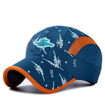 Home Prefer Kids Boys Lightweight Quick Drying Sun Hat Outdoor Sports UV Protection Caps Mesh Side Ball Cap Navy Blue