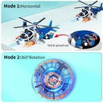 Helicopter Toy for Kids,Boys with Lights and Sounds, Kids Play Airplane, 360°Freedom and Operated Automatic Plane,Airplane Toys for 3 4 5 6 Year Old Up Toddler Boys Girls Birthday Party Favors(Blue)