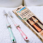 ANPEI ROARex Vegan Earth Friendly All Natural Kids Toothbrush Made from Plants – Sweet Baby Giraffe | 100% Biodegradable and Compostable | 1% for The Planet Product