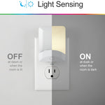 GE Color-Changing LED Night Light, Plug Into Wall, Dusk to Dawn Sensor, Ambient Lighting, for Bedroom, Childrens Room, Nursery, Safety Rated, 1 pack, 34693