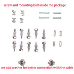 Garage Door Lock Kit with Spring Latch （Including All Hardware） Garage Door Lock Set Fits 1-3/8" Through 2" Thick Doors(Random Keyed) for Single/Double max Width to 18ft