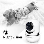 HelloBaby Baby Monitor with Remote Pan-Tilt-Zoom Camera and 3.2'' LCD Screen, Infrared Night Vision (Black)