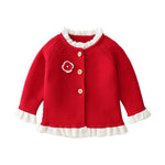 Baby Girls Fall Winter Cardigan Sweater Long Sleeve Button Knitted Outwear Tops Toddler Girl Clothes