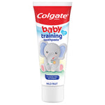 Colgate Baby Training Toothpaste and Toothbrush Kit, Mild Fruit Flavor Set for Ages 3-24 Months