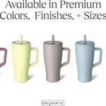 BrüMate Era 40 oz Tumbler with Handle and Straw | 100% Leakproof Insulated Water Bottle Tumbler with Lid and Flexible SoftSip Straw | Made of Stainless Steel | Cup Holder Friendly | 40oz (Lavender)