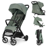 Inglesina Quid³ Stroller, Cosmic Black - Compact Reclining Travel Stroller for Baby & Toddler 0-55 lbs, One Hand fold, Car seat Compatible, Airplane Overhead, Lightweight, Foldable, XL UPF 50+ Canopy