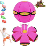 Magic Bouncing Ball, Magic Flying Saucer Bouncy Ball, Pop up, Dual Form Freely Switchable Toy with 6 Light, Parent-Child Interaction, Suitable for Indoor & Outdoor