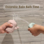 Ginbear Silicone Baby Bath Toys, Non-Toxic Mold Free Infant Squirty Bathtub Toys for Toddlers 6 Months+, Pack of 4 (Marine)