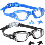 EverSport Swim Goggles, Swimming Glasses for Adult Men Women Youth Kids Child, Anti-Fog, UV Protection, Blue&Black