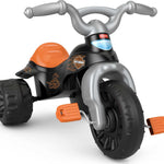 Fisher-Price Harley-Davidson Toddler Tricycle Tough Trike Toy Bike with Handlebar Grips & Storage for Preschool Kids Ages 2+ Years (Amazon Exclusive)