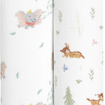 aden + anais Essentials Muslin Swaddle Blankets, Newborn Receiving Blanket for Swaddling, 100% Cotton Baby Swaddle Wrap, 2 Pack, Disney + Friends