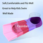 Foyinbet Kids Swim Fins,Short Kids Fins Youth Swimming Flippers for Lap Swimming Training for Children Girls Boys Beginners 2XS