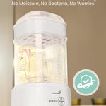 GROWNSY Bottle Sterilizer and Dryer, Compact Electric Steam Baby Bottle Sterilizer (Esterilizador de Biberones), Bottle Sanitizer for Baby Bottles, Pacifiers, Pump Parts