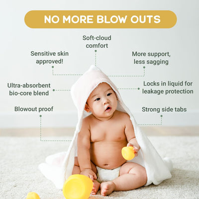 Happy Little Camper Natural Baby Wipes Unscented - Hypoallergenic & Chlorine-Free Wet Wipes with Aloe Vera, Chamomile and Pomegranate Extract - Gentle on Sensitive Skin - 72 Count