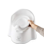 BabyBjörn Potty Chair, White/Gray | Potty Training Toilet, Easy-to-Clean, Removable Inner Potty, Non-Slip