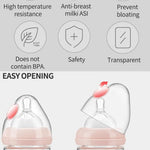 Glass Baby Bottles,Anti Colic Breastfeeding Bottle with Natural Response Nipple Size S,Wide Neck Slow Flow Baby Bottle for Baby,Newborn,Preemie 0-3 0-6 Month,BPA Free (Blue, 1 Pack, 4 Ounce)