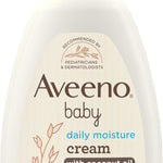 Aveeno Baby Daily Moisturizing Cream with Prebiotic Oat, Hypoallergenic Baby Lotion with Coconut Oil & Shea Butter Moisturizes Sensitive Skin for 24 Hours, Gentle Coconut Scent, 12 fl. oz