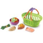 Learning Resources New Sprouts Healthy Dinner, Pretend Play Food Set, Kitchen Toys, 14 Piece Set, Ages 18mos+