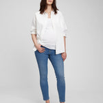 GAP Womens Maternity Inset Panel Skinny Jeans Light WASH 34REG