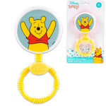 Disney Winnie The Pooh Baby Gift Set - 6 Pc Newborn Essentials Bundle with Blanket, Rattle, Bottle, Teether, Scrapbook Stickers, More | Baby Shower Gifts for Girls, Boys