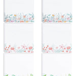 Mr. Pen- Wildflower Sticky Notes, 3"x3", 6 Pack, 300 Sheets, Untamed Flora Sticky Notes, Self-Stick Note Pads, Adorable Memo Pads for Journal, Planners, Office, School, Home, Stationery Gift