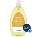Amazon Basics Tear-Free Baby Hair and Body Wash, 27.1 Fluid Ounce, Lightly Scented, 4-Pack (Previously Solimo)