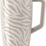 BrüMate Era 40 oz Tumbler with Handle and Straw | 100% Leakproof Insulated Tumbler with Lid and Straw | Made of Stainless Steel | Cup Holder Friendly Base | 40oz (Dune)